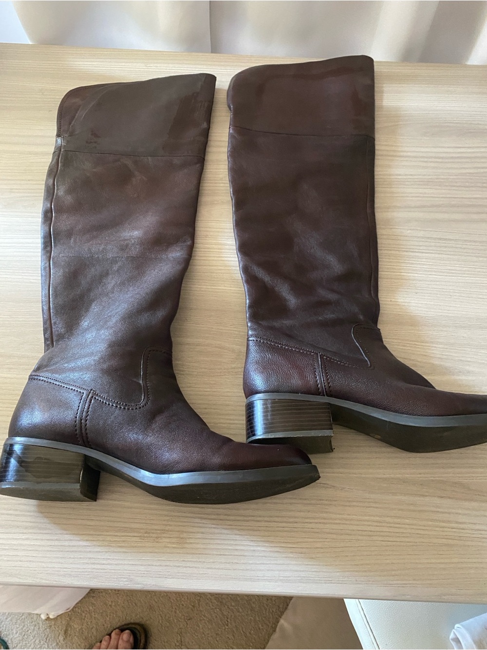 Jessica Simpson Women’s Over-the-Knee Dark Brown Leather Boots